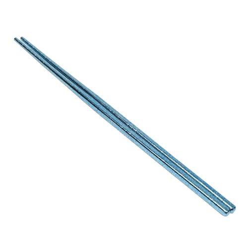 Stabile Essstäbchen aus Metall, mikrobiell beständige Beschichtung, ergonomischer, rutschfester Griff, tragbare Utensilien für moderne Küchen, rutschfeste Essutensilien aus Metall von AWJUWHBJ