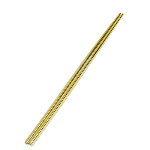 Stabile Essstäbchen aus Metall, mikrobiell beständige Beschichtung, ergonomischer, rutschfester Griff, tragbare Utensilien für moderne Küchen, rutschfeste Essutensilien aus Metall von AWJUWHBJ