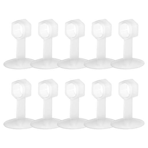 Transparente Silikon-Türstopper, kindersicher, selbstklebende Stopper, wiederverwendbarer Puffer für verschiedene Räume, platzsparender Halter mit selbstklebender Rückseite Transparente Silikon-Türstopper, kindersicher, selbstklebende Stopper, wiederverwendbarer Puffer für verschiedene Räume, platzsparender Halter mit selbstklebender Rückseite von AWJUWHBJ