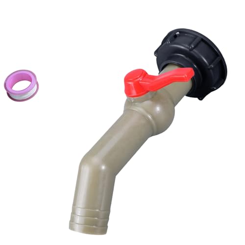 Verdickte Behälterverbindungen, Wasserbehälterarmaturen, Gartenbewässerungsanschluss, Gewindeschlauchschalter, Adapter, ABS-Kugelverschraubung, hochfester IBC-Adapter von AWJUWHBJ