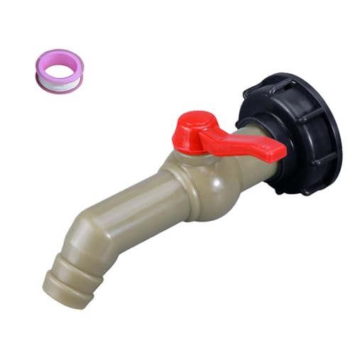 Verdickte Behälterverbindungen, Wasserbehälterarmaturen, Gartenbewässerungsanschluss, Gewindeschlauchschalter, Adapter, ABS-Kugelverschraubung, hochfester IBC-Adapter von AWJUWHBJ