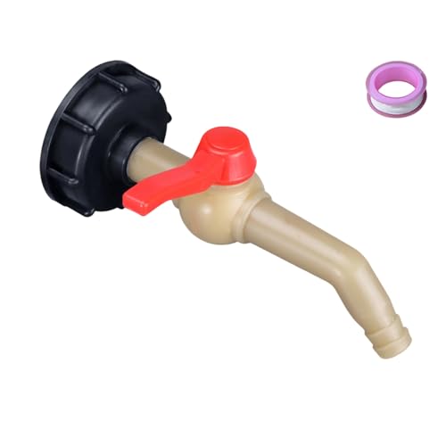 Verdickte Behälterverbindungen, Wasserbehälterarmaturen, Gartenbewässerungsanschluss, Gewindeschlauchschalter, Adapter, ABS-Kugelverschraubung, hochfester IBC-Adapter von AWJUWHBJ