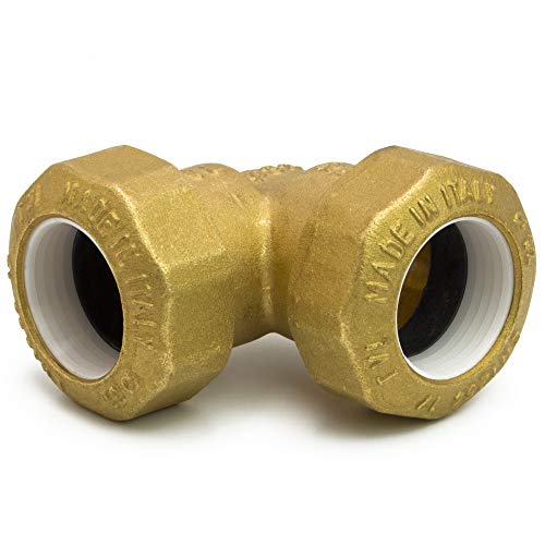 PE Rohr *MESSING Verschraubung - Winkel 90° 32 mm - Muffe Fitting Klemmverbindung PE Rohr *MESSING Verschraubung - Winkel 90° 32 mm - Muffe Fitting Klemmverbindung von AWM