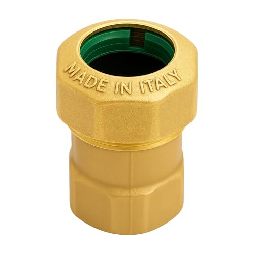 PE Rohr Verschraubung *MESSING Fitting Kupplung Winkel Klemmverbinder Muffe (Verschraubung 25 x 3/4" IG) von AWM