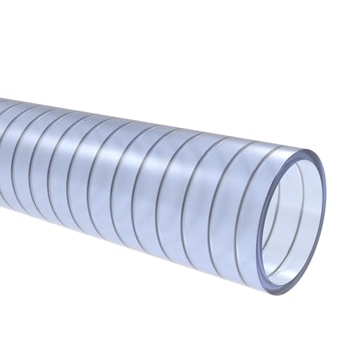 Saugschlauch *TRANSPARENT Klar Spiralschlauch Förderschlauch Pumpen Druckschlauch - METERWARE (18 mm) von AWM