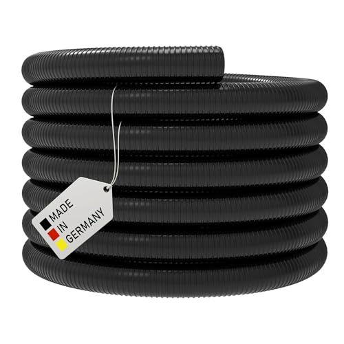 Teichschlauch *SCHWARZ Pumpenschlauch Förderschlauch Spiralschlauch Pumpen Druckschlauch Saugschlauch (40 mm - 25 Meter) von AWM