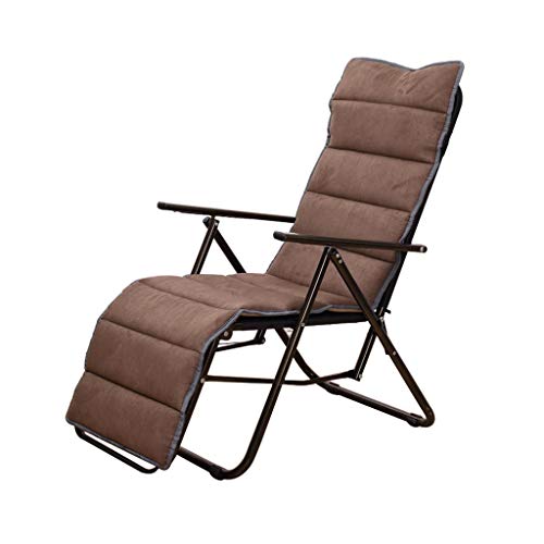 AWMCXQRA Klappbarer Liegestuhl, Klappstuhl, Zero Gravity Loungesessel, verstellbare Liegestuhl, Garten-Sonnenliegen, mit Baumwollkissen, Schaukelstuhl (Farbe: Stil 1) von AWMCXQRA