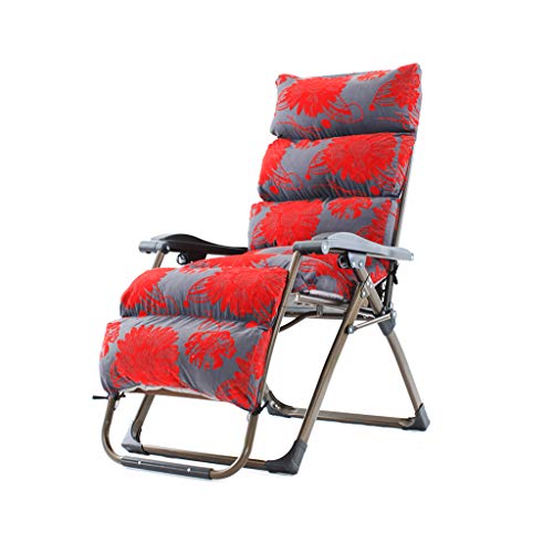 AWMCXQRA Klappbarer Liegestuhl, Klappstuhl, weiches Kissen, Strandstuhl, Sonnenliege, Bett, für Garten und Outdoor-Camping, Schaukelstuhl (Farbe: Stil 2) von AWMCXQRA