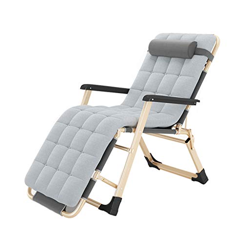 AWMCXQRA Klappbarer Liegestuhl, klappbarer Zero Gravity Loungesessel, verstellbare Liegestuhl, für Garten, Outdoor, Terrasse, Sonnenliegen, mit Baumwollpolsterung, Schaukelstuhl (Farbe: Stil 1) von AWMCXQRA