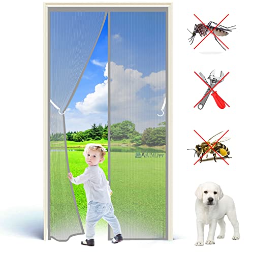Fliegengitter Balkontür 280 x 200 cm Magnet Insektenschutz, Magnetvorhang HäNde Frei, Moskitonetz Magnetischer, Full Frame, Wohnzimmer Balkontür Grau Fliegengitter Balkontür 280 x 200 cm Magnet Insektenschutz, Magnetvorhang HäNde Frei, Moskitonetz Magnetischer, Full Frame, Wohnzimmer Balkontür Grau von AWMDer