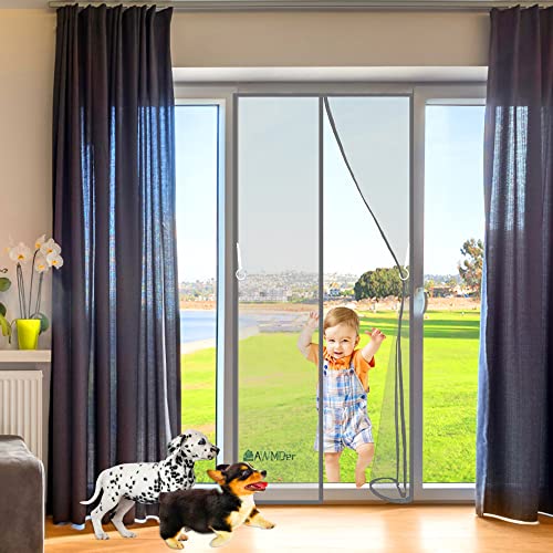 Magnet Fliegengitter Tür 95 x 225 cm Magnetischer Fliegenvorhang Moskitonetz, Auto geschlossen, faltbar Luft kann frei strömen, für Türen/Patio Grau Magnet Fliegengitter Tür 95 x 225 cm Magnetischer Fliegenvorhang Moskitonetz, Auto geschlossen, faltbar Luft kann frei strömen, für Türen/Patio Grau von AWMDer