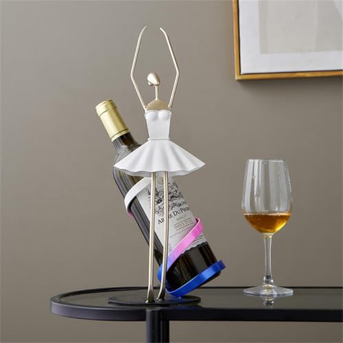 AWNR Kleiner Weinflaschenhalter, Aufsatz-Weinregal für Innenschrank, Küche, Geschenke für Frauen (1, mit zwei Händen anheben) von AWNR