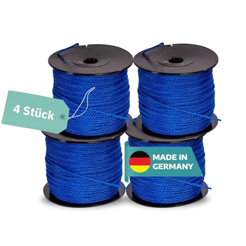 AWOTEX Pflasterschnur Blau 2,00 mm I 4 Rollen à 100 Meter I Richtschnur für Pflastern I langlebig & reißfest I Polypropylen Bauschnur auf PVC Rolle I Maurerschnur für Wasserwaage AWOTEX Pflasterschnur Blau 2,00 mm I 4 Rollen à 100 Meter I Richtschnur für Pflastern I langlebig & reißfest I Polypropylen Bauschnur auf PVC Rolle I Maurerschnur für Wasserwaage von AWOTEX