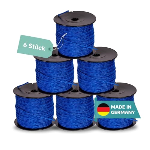 AWOTEX Pflasterschnur Blau 2,00 mm I 6 Rollen à 100 Meter I Richtschnur für Pflastern I langlebig & reißfest I Polypropylen Bauschnur auf PVC Rolle I Maurerschnur für Wasserwaage AWOTEX Pflasterschnur Blau 2,00 mm I 6 Rollen à 100 Meter I Richtschnur für Pflastern I langlebig & reißfest I Polypropylen Bauschnur auf PVC Rolle I Maurerschnur für Wasserwaage von AWOTEX