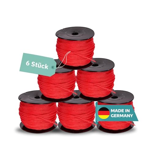 AWOTEX Pflasterschnur Rot 2,00 mm I 6 Rollen à 100 Meter I Richtschnur für Pflastern I langlebig & reißfest I Polypropylen Bauschnur auf PVC Rolle I Maurerschnur für Wasserwaage AWOTEX Pflasterschnur Rot 2,00 mm I 6 Rollen à 100 Meter I Richtschnur für Pflastern I langlebig & reißfest I Polypropylen Bauschnur auf PVC Rolle I Maurerschnur für Wasserwaage von AWOTEX