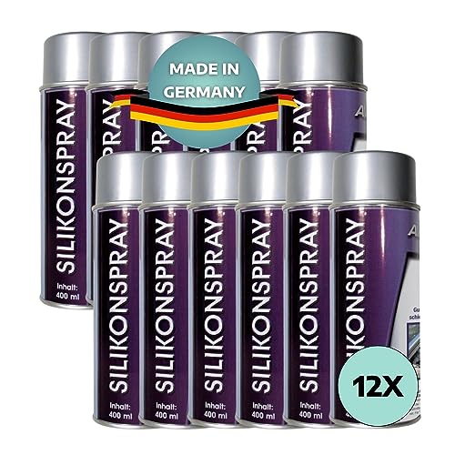 AWOTEX 12 x Silikonspray 400 ml I Schutz für Metall, Kunststoff & Gummi I Silikonspray Gleitspray für Schaniere & Gelenke I Silikonspray Auto bis 200°C hitzebeständig I Gummi Spray AWOTEX 12 x Silikonspray 400 ml I Schutz für Metall, Kunststoff & Gummi I Silikonspray Gleitspray für Schaniere & Gelenke I Silikonspray Auto bis 200°C hitzebeständig I Gummi Spray von AWOTEX