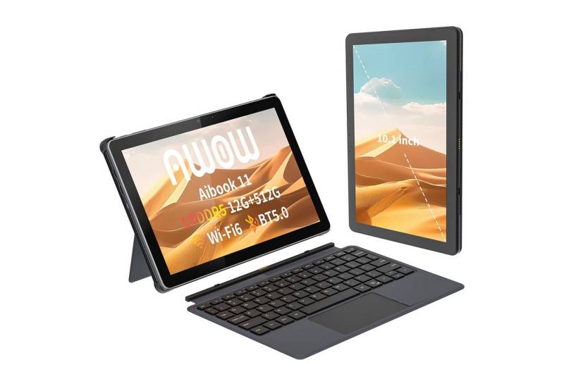 AWOW Laptop Tablett 10,1" 2-in-1 Windows Tablet, 12GB/256GB, N150, deutsche Tastatur, 2-in-1 Windows Tablet AWOW Laptop Tablett 10,1" 2-in-1 Windows Tablet, 12GB/256GB, N150, deutsche Tastatur, 2-in-1 Windows Tablet von AWOW