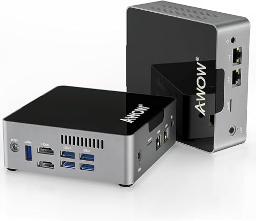 AWOW Mini PC Intel Celeron N4120 8GB DDR4 256GB SSD, Mini Desktop Computer Support Triple Display 4K @ 60Hz, WiFi, HDMI, Gigabit Ethernet, AK41 Micro Small Computer AWOW Mini PC Intel Celeron N4120 8GB DDR4 256GB SSD, Mini Desktop Computer Support Triple Display 4K @ 60Hz, WiFi, HDMI, Gigabit Ethernet, AK41 Micro Small Computer von AWOW