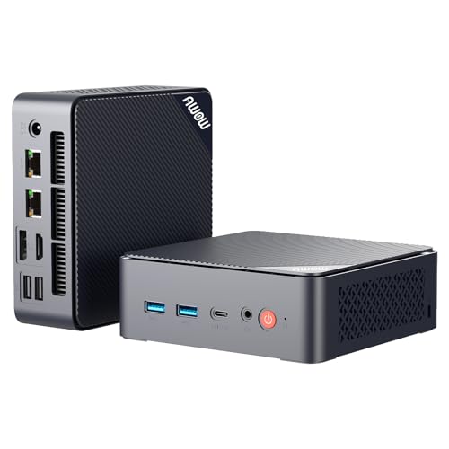 AWOW Mini PC Wi-11 Pro Twin Lake-N N150 Quad Core 3.60 GHz, 16 GB DDR4 3200MHz 512 GB M.2 PCIE3.0 SSD Mini Desktop Computer, Micro PC Dual Display HDMI DP 4K@60 Hz Dual RJ45 Gigabit Ethernet, AX101 AWOW Mini PC Wi-11 Pro Twin Lake-N N150 Quad Core 3.60 GHz, 16 GB DDR4 3200MHz 512 GB M.2 PCIE3.0 SSD Mini Desktop Computer, Micro PC Dual Display HDMI DP 4K@60 Hz Dual RJ45 Gigabit Ethernet, AX101 von AWOW