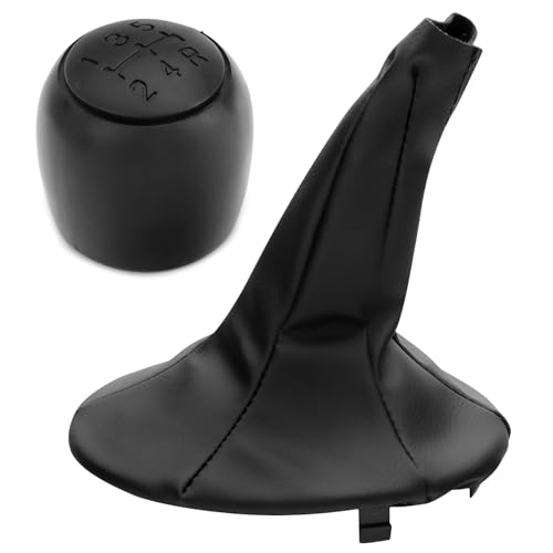 AWPARTS - Set Schaltknauf 5 Gang + Schaltsack Schaltmanschette kompatibel mit KFZ Fiat Panda 2003-2012 Fiat 500 500C 2007-2013r. - Schwarz AWPARTS - Set Schaltknauf 5 Gang + Schaltsack Schaltmanschette kompatibel mit KFZ Fiat Panda 2003-2012 Fiat 500 500C 2007-2013r. - Schwarz von AWPARTS