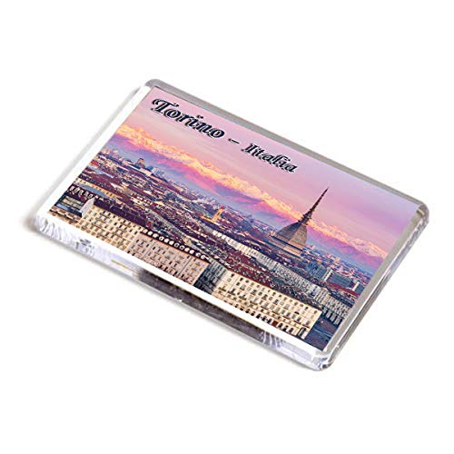 AWS Magnet Kühlschrankmagnet aus PVC Rigido Stadt Italien Fridge Magnet Kühlschrankmagnet aus Kunststoff Dura mit Bild Bild Panorama Mole Ringe Ringe von AWS