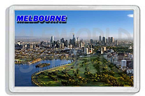 AWS Magnet aus PVC Starr Melbourne City Stadt Australia Kühlschrankmagnet Skyline 7,8_x_5,2_cm von AWS