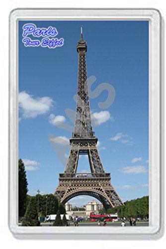 AWS PVC-Magnet, Paris, Eiffelturm, Souvenir, Magnet, Paris, Eiffelturm, Kühlschrankmagnet aus hartem Kunststoff mit Bild, Stadt City Monument (7,8_x_5,2_cm) von AWS