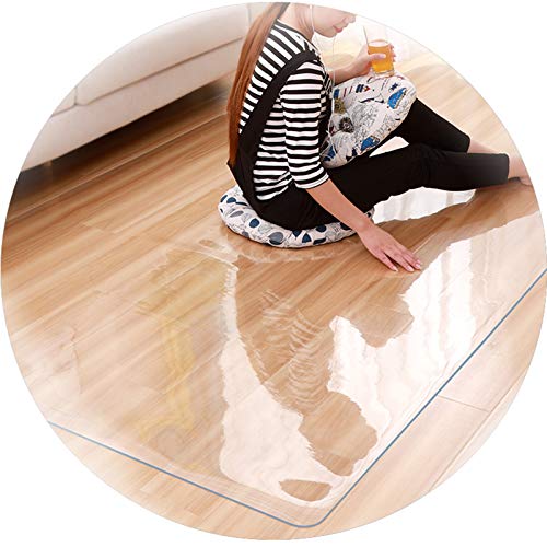 AWSAD 1,5/2 mm durchsichtige PVC-Fußmatten, rutschfeste Stuhlmatte für den durchsichtigen harten Bodenbodenschutz im Büro, 35 Größen (Color : 1.5mm, Size : 90x120CM) von AWSAD