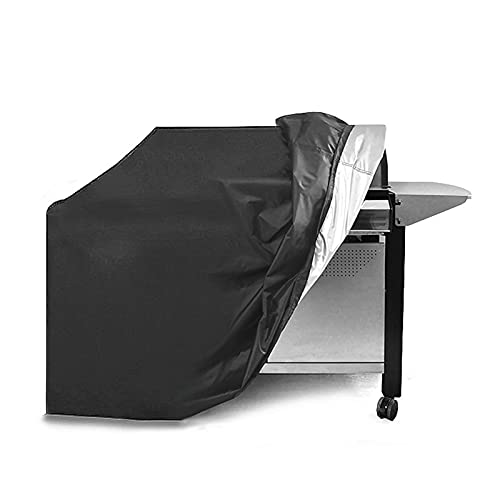 AWSAD Grillabdeckung Grill Abdeckhaube Gasgrill Schutzhülle Wasserdicht Wetterfest BBQ Cover Schutzhuelle Haube Gasgrill Abdeckplane 210D Oxford-Stoff (Color : Schwarz, Size : 200X100X100cm) von AWSAD