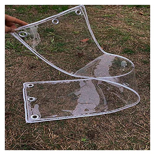 AWSAD Klare Plane Hochleistungs Planen Abdeckung wasserdichte Plane Plane mit Ösen für Gartencamping Reisen, 24 Größen (Color : Clear, Size : 0.7x0.9m) von AWSAD
