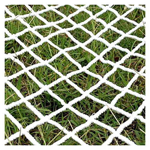 AWSAD Nylonseil-sicheres Netz Kindersicherungsnetz, Balkon Fensterdeck Treppenschutzzaun Katzenschutznetz，6mm Seilstärke Color : 10cm mesh, Size : 1×8m(3×26ft) von AWSAD