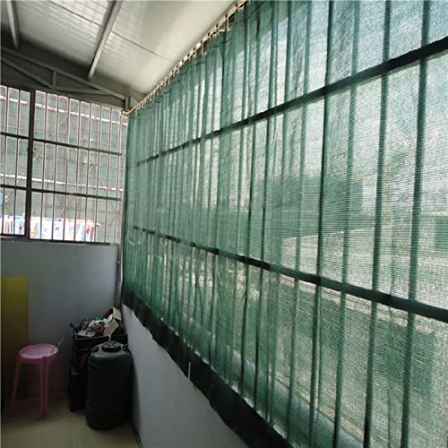 AWSAD Sichtschutznetz Balkon Schattentuch 70% Shading Rate Rechteckig Sonnensegel Reißfestigkeit Isoliervorhang für Flowers Patio Pflanze, Anpassbare (Color : Dark Green, Size : 4x1m) von AWSAD