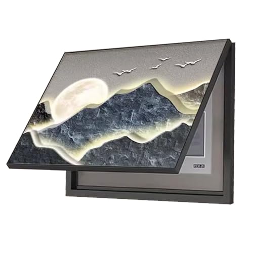 Elektrischer Verteilerkasten Dekorativer Kreativ Flip-Cover Dekoratives Bild Verteilerkastens Gemälde Ausblenden for Büro Esszimmer Heimdekoration(A,60x80cm) von AWSAD