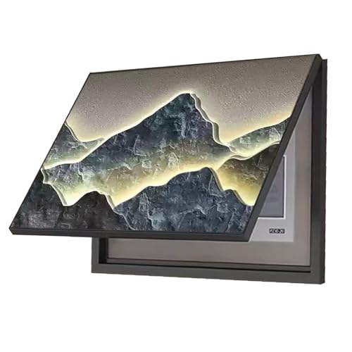 Elektrischer Verteilerkasten Dekorativer Kreativ Flip-Cover Dekoratives Bild Verteilerkastens Gemälde Ausblenden for Büro Esszimmer Heimdekoration(B,45x55cm) von AWSAD