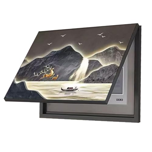 Elektrischer Verteilerkasten Dekorativer Kreativ Flip-Cover Dekoratives Bild Verteilerkastens Gemälde Ausblenden for Büro Esszimmer Heimdekoration(C,30x40cm) von AWSAD