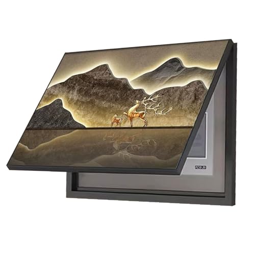 Elektrischer Verteilerkasten Dekorativer Kreativ Flip-Cover Dekoratives Bild Verteilerkastens Gemälde Ausblenden for Büro Esszimmer Heimdekoration(D,35x45cm) von AWSAD