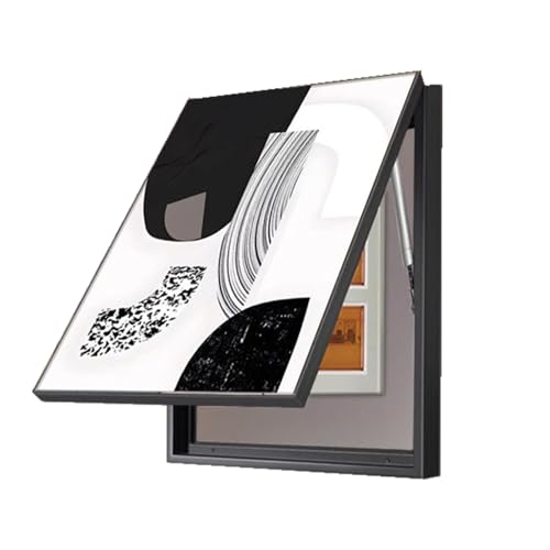 Elektrischer Verteilerkasten Dekorativer Wandbild Zähler Abdeckung Versteckter Stromkasten Dekor mit hydraulischer Stütze for Home Room(B,60x80cm) von AWSAD