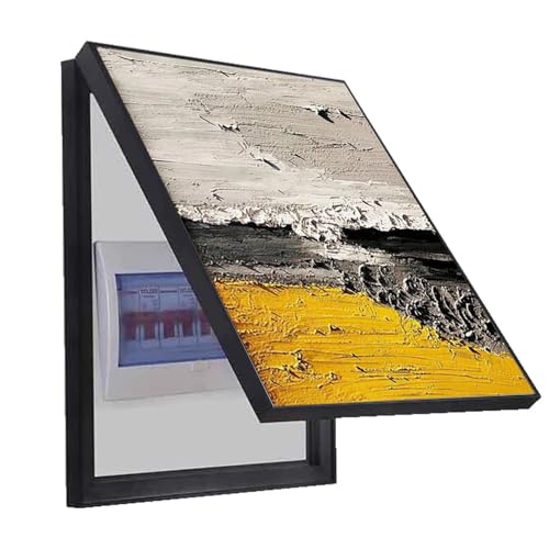 Elektrischer Zähler Abdeckung Wandmontierter Vertikaler Stromzähler Dekoration Abdeckung Verstecken Wohnzimmer Schlafzimmer Schaltkasten Deckel(A,35x45cm) von AWSAD