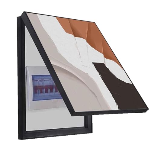 Elektrischer Zähler Abdeckung Wandmontierter Vertikaler Stromzähler Dekoration Abdeckung Verstecken Wohnzimmer Schlafzimmer Schaltkasten Deckel(B,30x40cm) von AWSAD