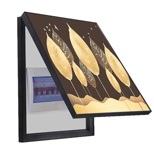Elektrischer Zähler Abdeckung Wandmontierter Vertikaler Stromzähler Dekoration Abdeckung Verstecken Wohnzimmer Schlafzimmer Schaltkasten Deckel(C,60x70cm) von AWSAD