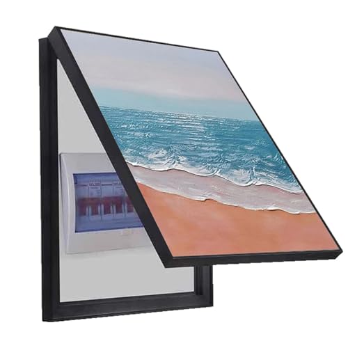 Innen Stromzähler Abdeckung Kreative Abnehmbare Zählerkastenabdeckung Elektrische Schalttafel Dekoration Box Cover Distribution Box Wohnungsdekor(C,60x70cm) von AWSAD