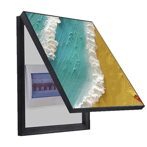 Innen Stromzähler Abdeckung Kreative Abnehmbare Zählerkastenabdeckung Elektrische Schalttafel Dekoration Box Cover Distribution Box Wohnungsdekor(D,45x55cm) von AWSAD