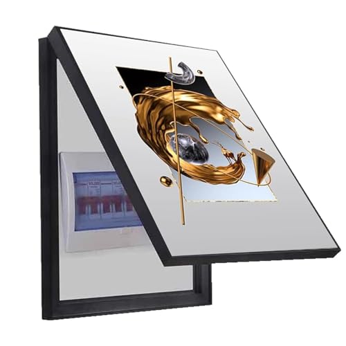 Innen Stromzähler Abdeckung Kreative Abnehmbare Zählerkastenabdeckung Elektrische Schalttafel Dekoration Box Cover Distribution Box Wohnungsdekor(E,60x80cm) von AWSAD