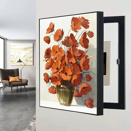 Sicherungskasten Abdeckung Schrank Poster Dekoratives Wandbild Zähler-Abdeckung Versteckter Stromkasten Dekor, for Home Room(A,40X60CM(15.7x23.6in)) von AWSAD
