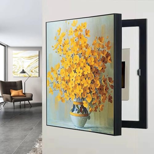 Sicherungskasten Abdeckung Schrank Poster Dekoratives Wandbild Zähler-Abdeckung Versteckter Stromkasten Dekor, for Home Room(D,45X55CM(17.7x21.6in)) von AWSAD
