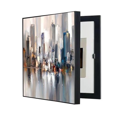 Stromzähler Abdeckung Dekorative Malerei Moderne Dekorative StromzäHlerabdeckung Innen-Stromzählerabdeckung Zählerkasten(A,30x40CM/11.8x15.7in) von AWSAD