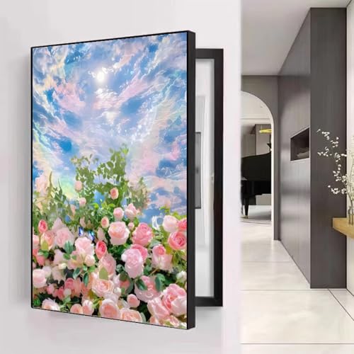 Stromzähler Box Dekoration, Verstecken Gemälde Abdeckung Zählerkastenabdeckung Stromkasten Abdeckung Moderne Stromzähler Dekorative Malerei(B,40x50cm) von AWSAD
