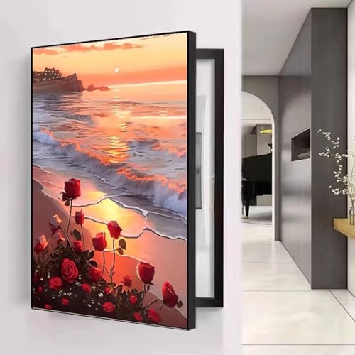 Stromzähler Box Dekoration, Verstecken Gemälde Abdeckung Zählerkastenabdeckung Stromkasten Abdeckung Moderne Stromzähler Dekorative Malerei(D,50x70cm) von AWSAD