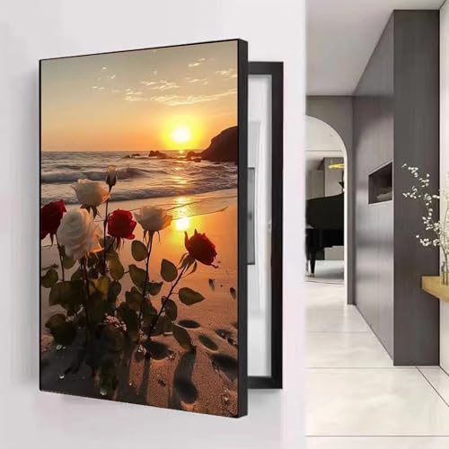 Stromzähler Box Dekoration, Verstecken Gemälde Abdeckung Zählerkastenabdeckung Stromkasten Abdeckung Moderne Stromzähler Dekorative Malerei(E,45x55cm) von AWSAD