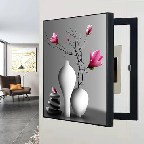 Stromzähler Box Dekoration, Vertical Elektrische Box Abdeckung Dekorative Malerei Zähler Abdeckung, Moderne Stromzähler Dekorativ Zählerkastenabdeckung(A,50X70CM(19.6x27.5in)) von AWSAD